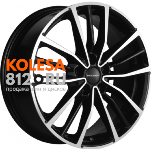 Khomen Wheels KHW1812 7 R18 PCD:5/108 ET:33 DIA:60.1 Black-FP