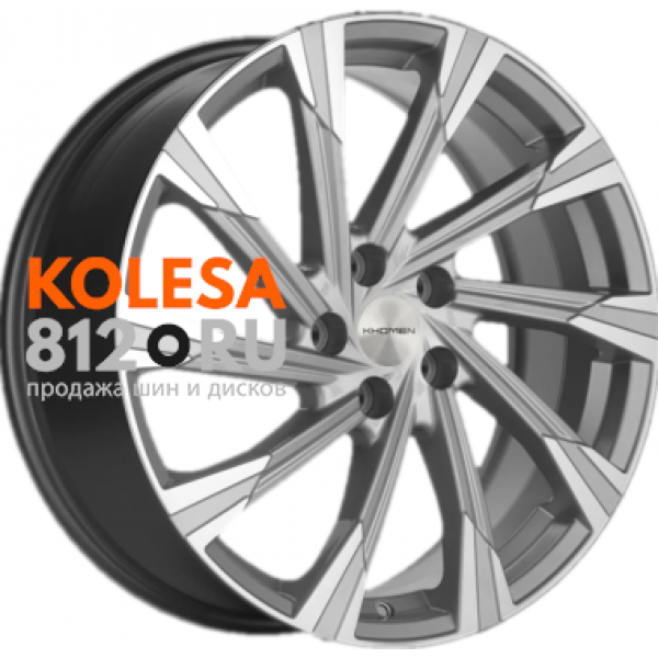 Khomen Wheels KHW1901 7.5 R19 PCD:5/114.3 ET:40 DIA:60.1 Brilliant Silver-FP