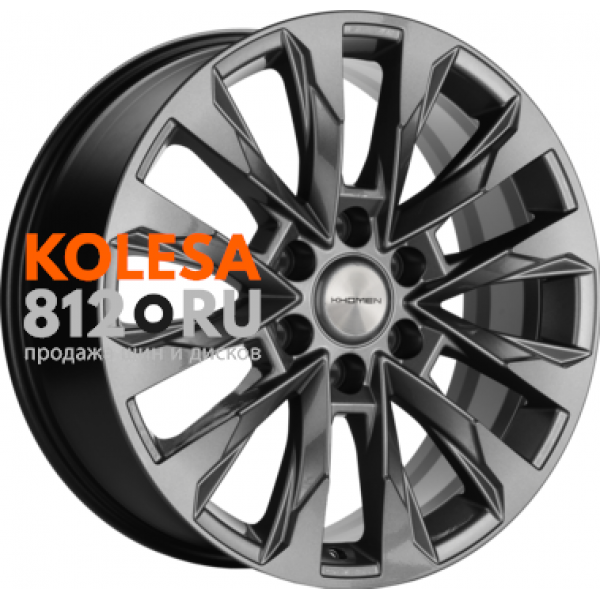 Khomen Wheels KHW2010 8 R20 PCD:6/139.7 ET:25 DIA:106.1 Gray
