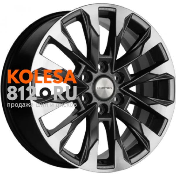 Khomen Wheels KHW2010 8 R20 PCD:6/139.7 ET:60 DIA:95.1 Black_FP