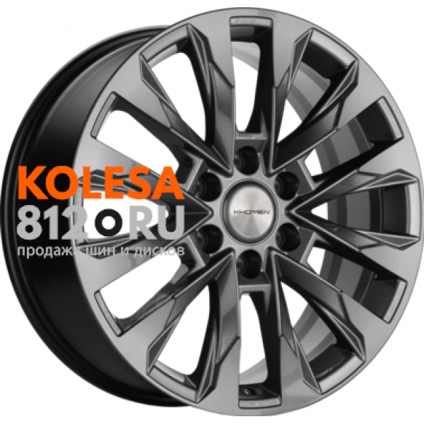 Khomen Wheels KHW2010 8 R20 PCD:6/139.7 ET:38 DIA:67.1 Gray