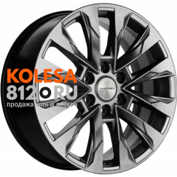 Khomen Wheels KHW2010 8 R20 PCD:6/139.7 ET:45 DIA:95.1 Dark Chrome