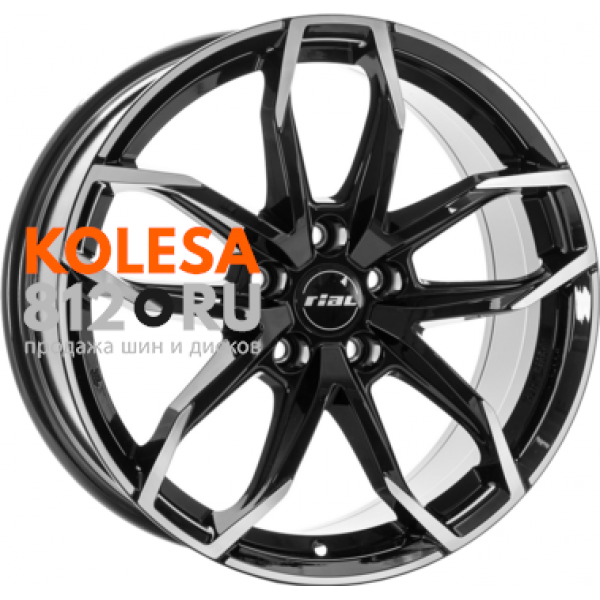 Rial Lucca 6.5 R16 PCD:4/100 ET:45 DIA:63.3 Diamant black front polished