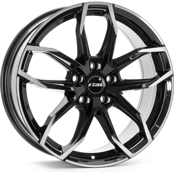 Rial Lucca 6.5 R16 PCD:5/108 ET:50 DIA:63.3 diamond black front polished