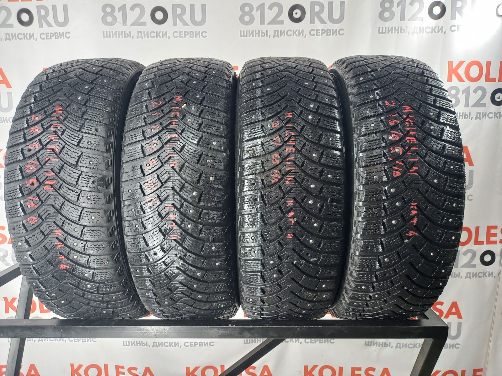 Зимние шипованные шины бу R16 215/65 102T Michelin X-Ice North купить  (463712)| kolesa812.ru