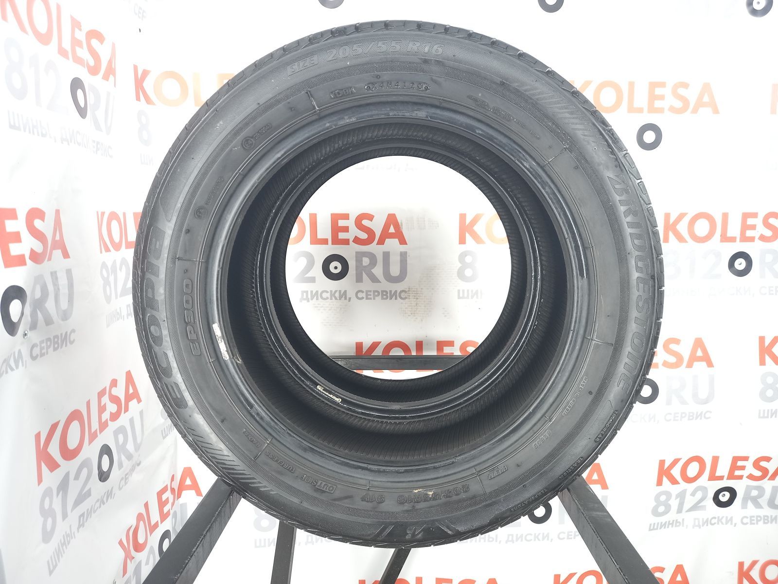 Летние шины бу R16 205/55 91V Bridgestone Ecopia EP300 купить (463718)|  kolesa812.ru