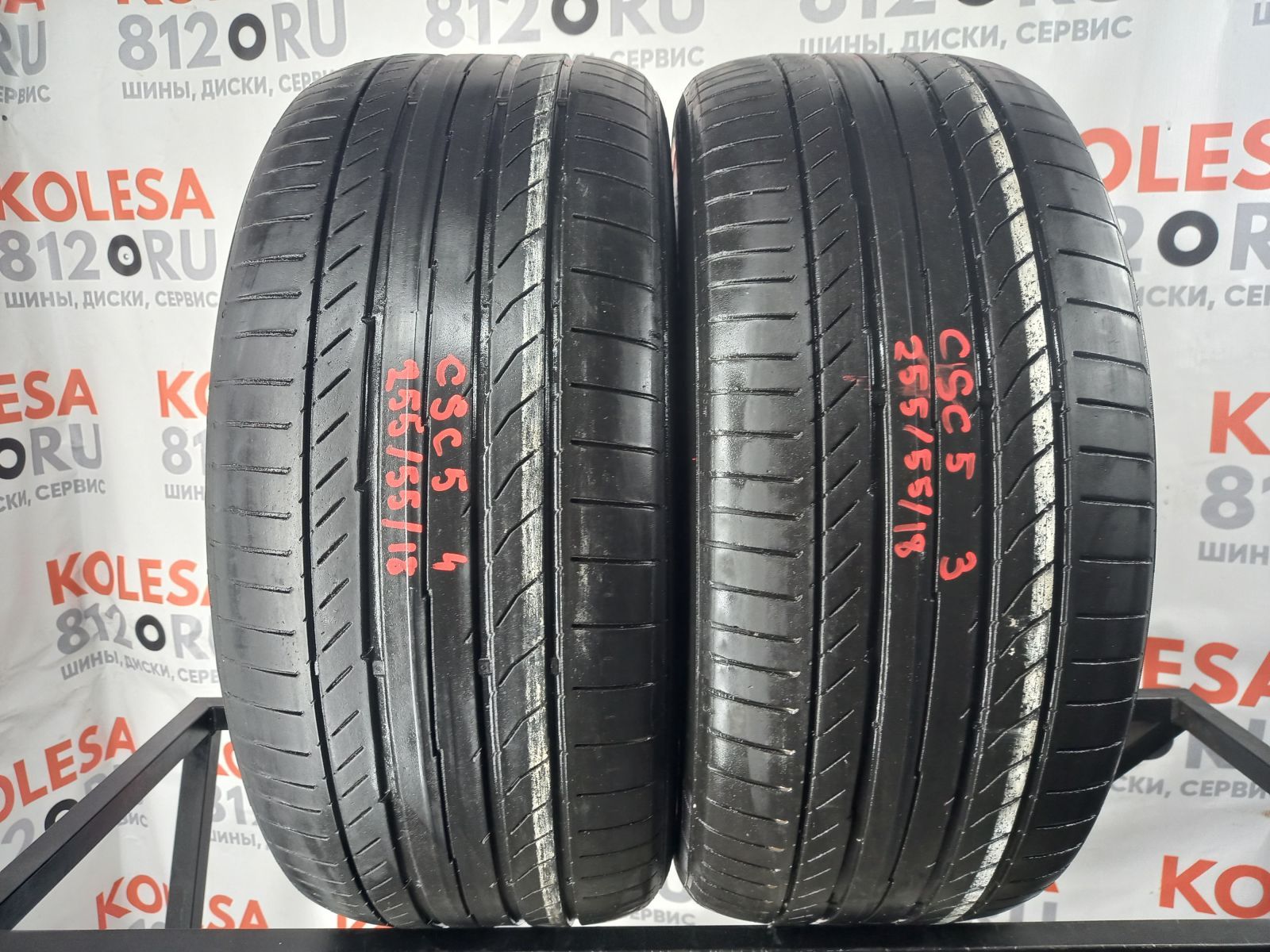 Летние шины бу R18 255/55 105W Continental Conti Sport Contact 5 купить  (463908)| kolesa812.ru